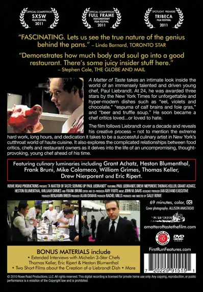 Watch and Download A Matter of Taste: Serving Up Paul Liebrandt 1