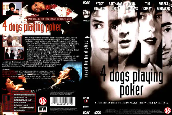 Watch and Download Four Dogs Playing Poker 9