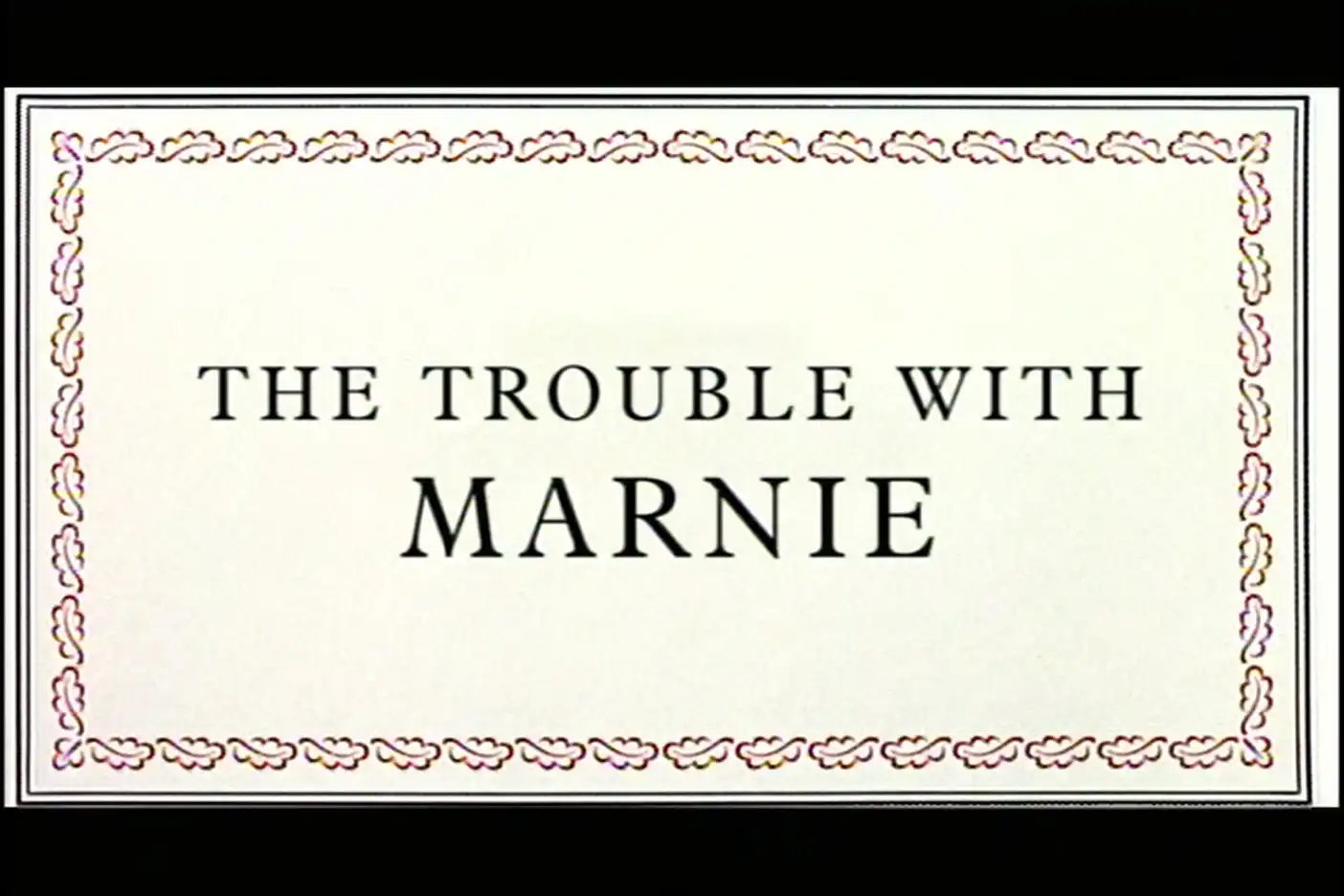 Watch and Download The Trouble with 'Marnie' 1
